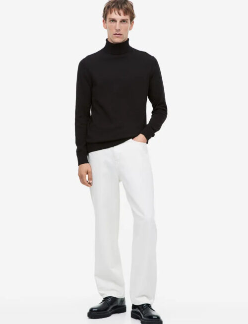 Slim Fit Fine-knit Turtleneck Sweater