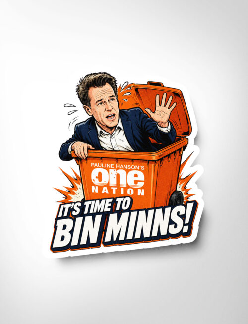 Bin Minns Sticker