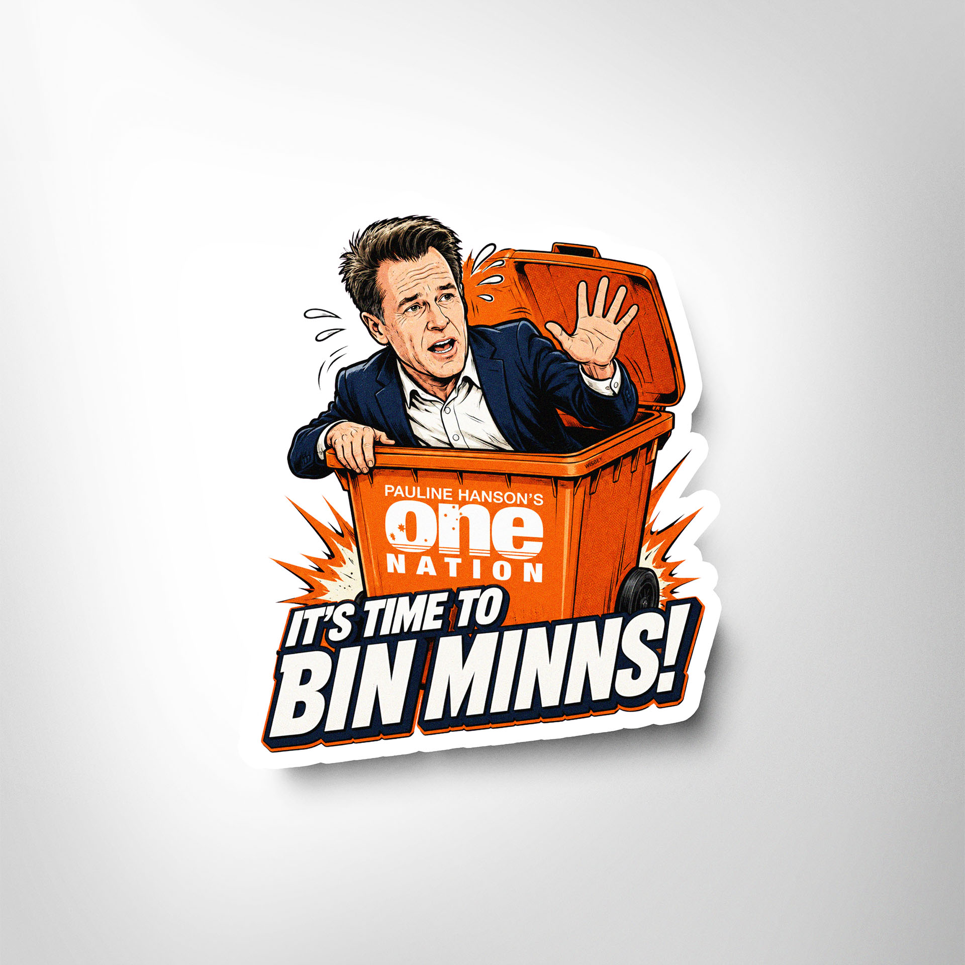 Bin Minns Sticker